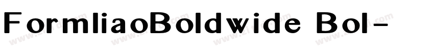 FormliaoBoldwide Bol字体转换